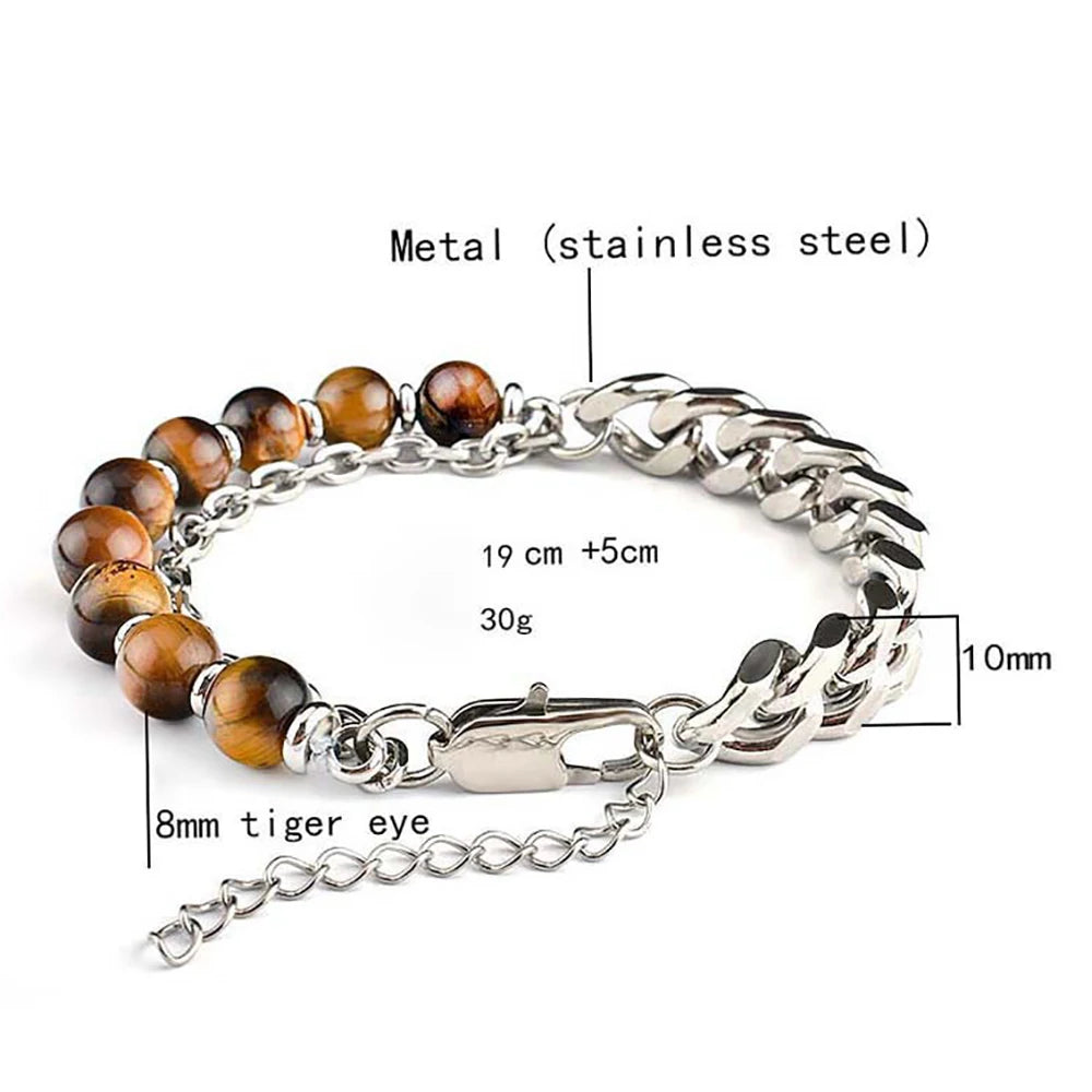 PENDRA Chain Black Steel Bracelet