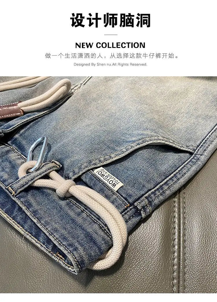 PENDRA End Drawstring Gradual Jeans