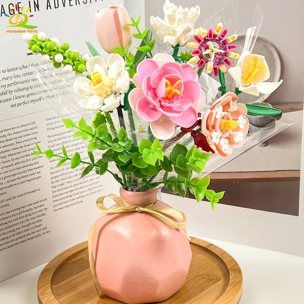 PENDRA Bouquet Rose Micro Building Set