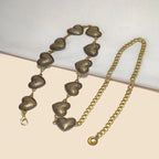 PENDRA Noraina Metal Punk Carved Waist Chain Belt
