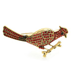 PENDRA Vintage Red Bird Brooch