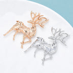 PENDRA Metal Deer 2-color Brooch