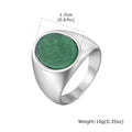 PENDRA High Quality Turquoise Steel Ring