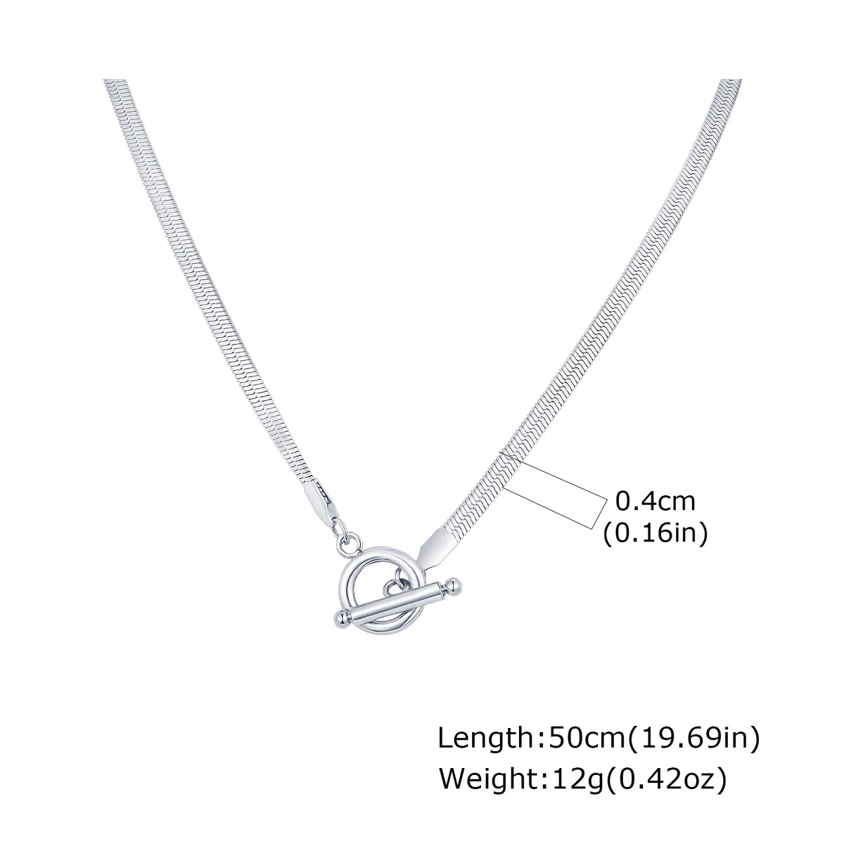 PENDRA Toggle Flat Chain Necklace