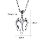 PENDRA Poseidon Greek Trident Pendant