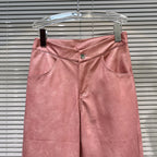 PENDRA Wide Leg Straight PU Pants