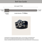 PENDRA Celesessa Leather Skull Gothic Belt