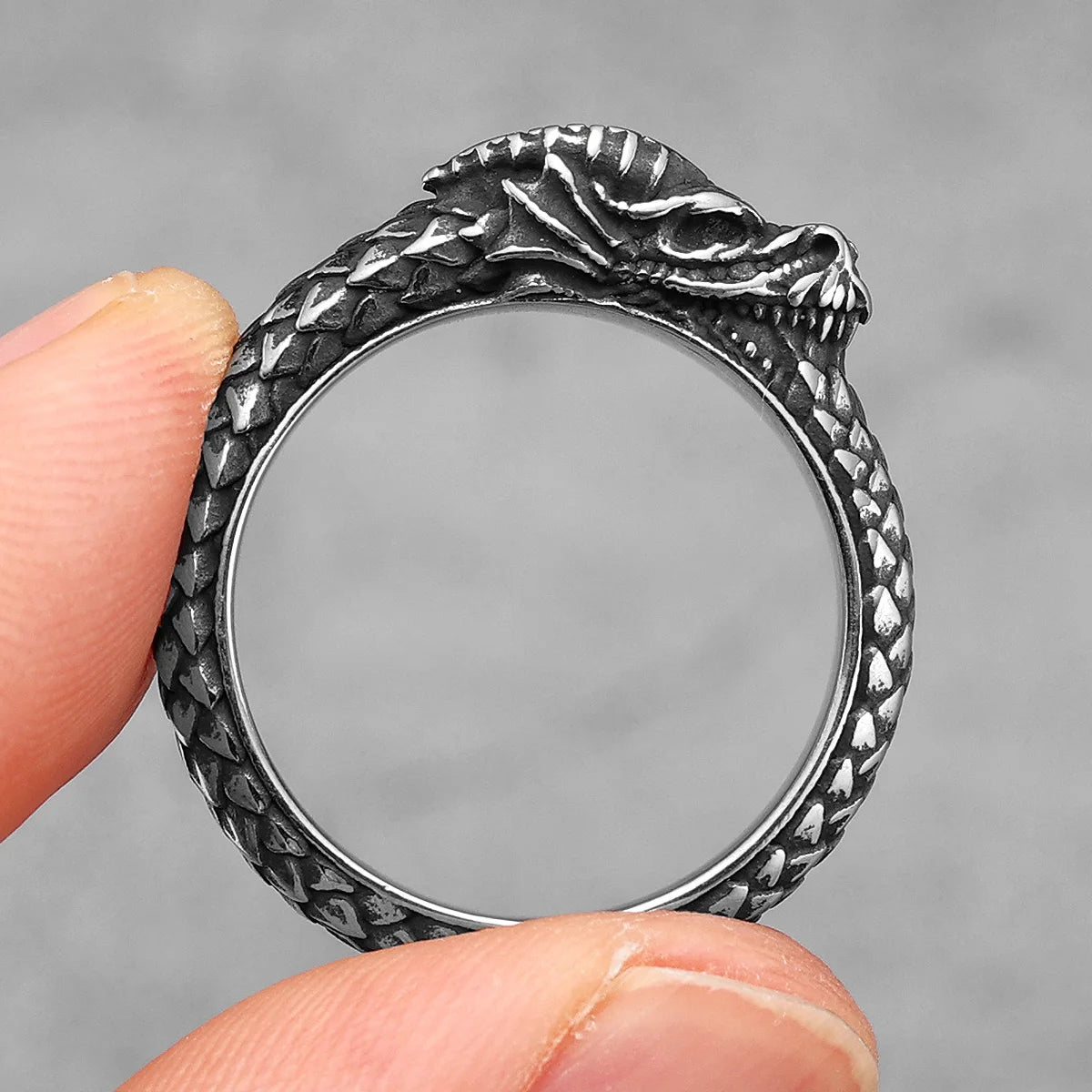 PENDRA Devil Dragon Animal Steel Ring
