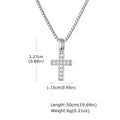PENDRA Cross Zircon Pendant Necklace
