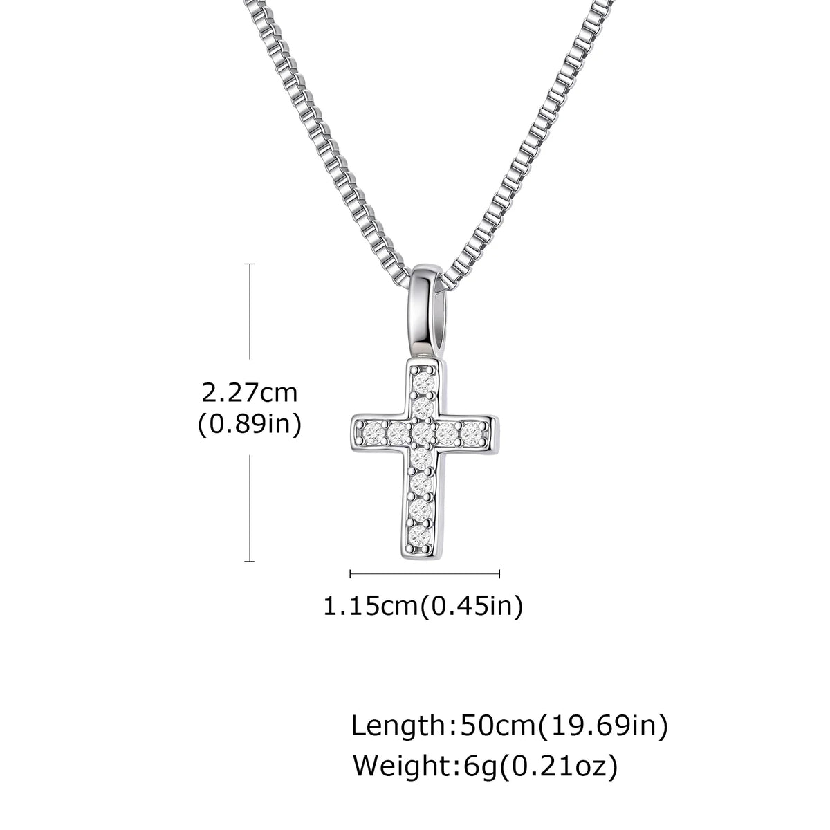 PENDRA Cross Zircon Pendant Necklace