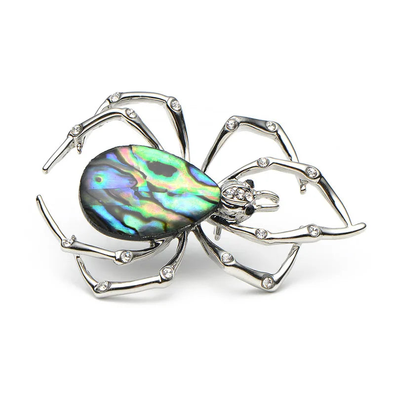 PENDRA Abalone Spider Insect Brooch