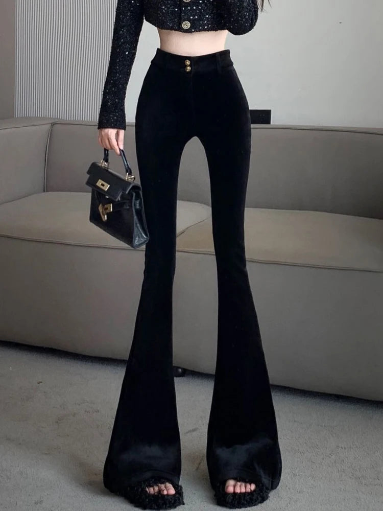 PENDRA Add Velvet Thick Pants