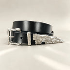 PENDRA Heralia Leather Black Rivet Studded Luxury Belt