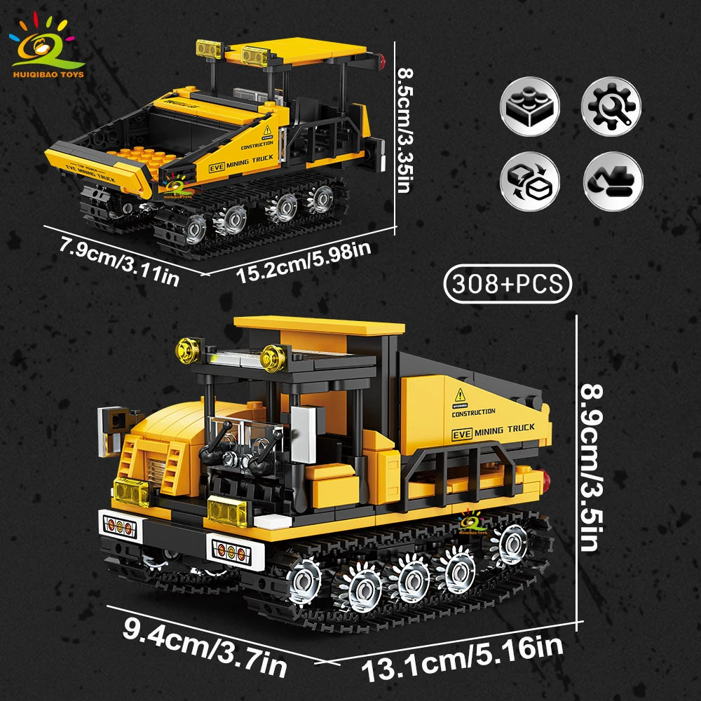 PENDRA Engineering Vehicle Excavator Building Set