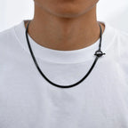 Men's Chain Necklace,Stainless Steel Cuban Chain Figaro Chain Collar,Classic Basic Gold Black Silver Color Chain