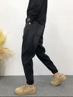 Gradual Change Color 2025 Tied Jeans Men's Summer New Loose Ruffian Handsome Small Feet Pants Trendy Brand Harlan Casual Pants
