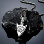 PENDRA Vegvisir Norse Leather Necklace