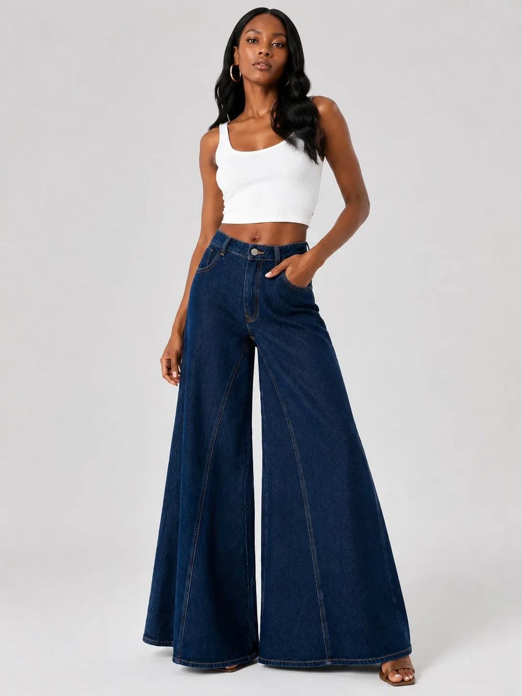 PENDRA Waisted Loose Fitting Jeans
