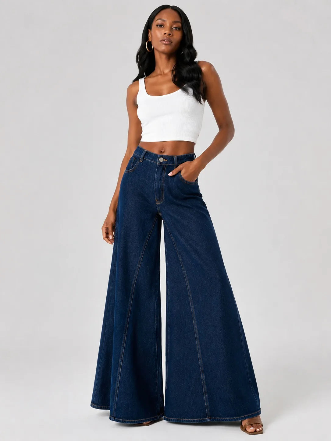 PENDRA Waisted Loose Fitting Jeans