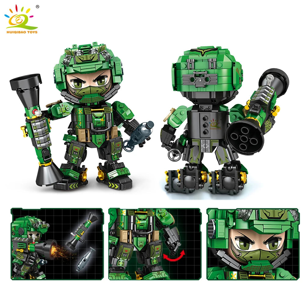 PENDRA Military Mecha Swat Building Set