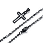 PENDRA Cross Hollow Pendant Necklace