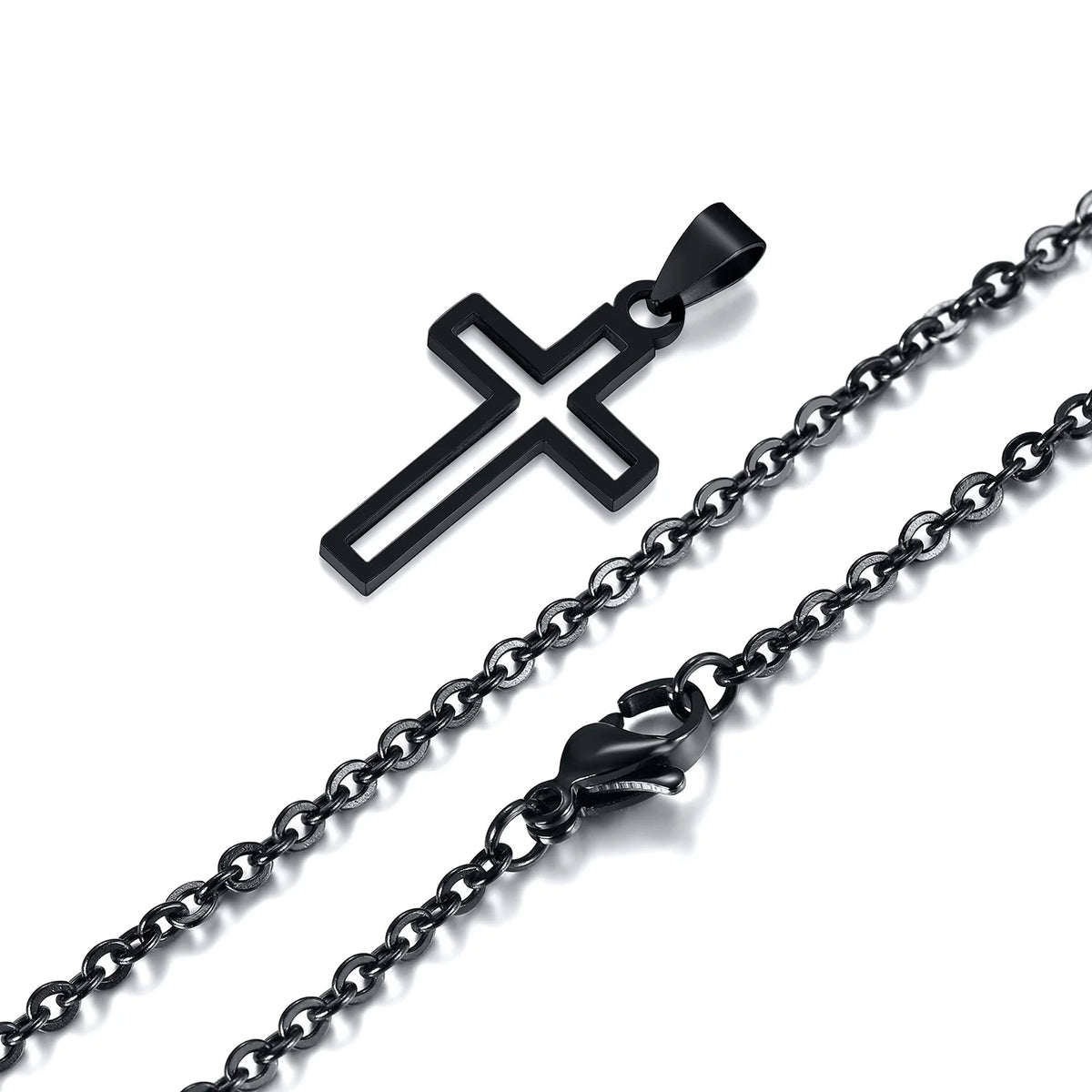 PENDRA Cross Hollow Pendant Necklace
