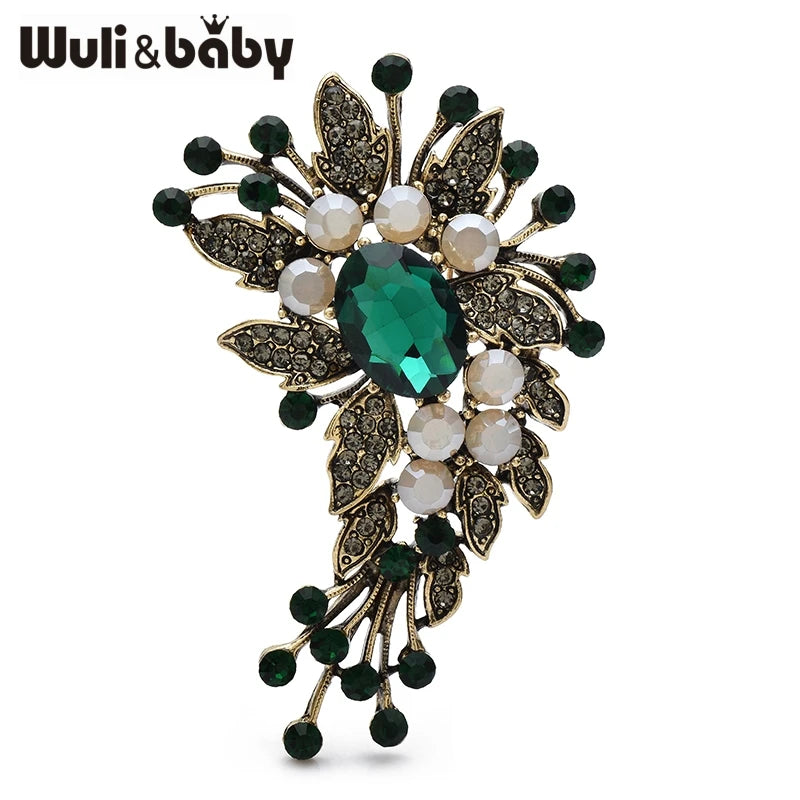 PENDRA Floravintage Vintage High-Quality Flower Brooch