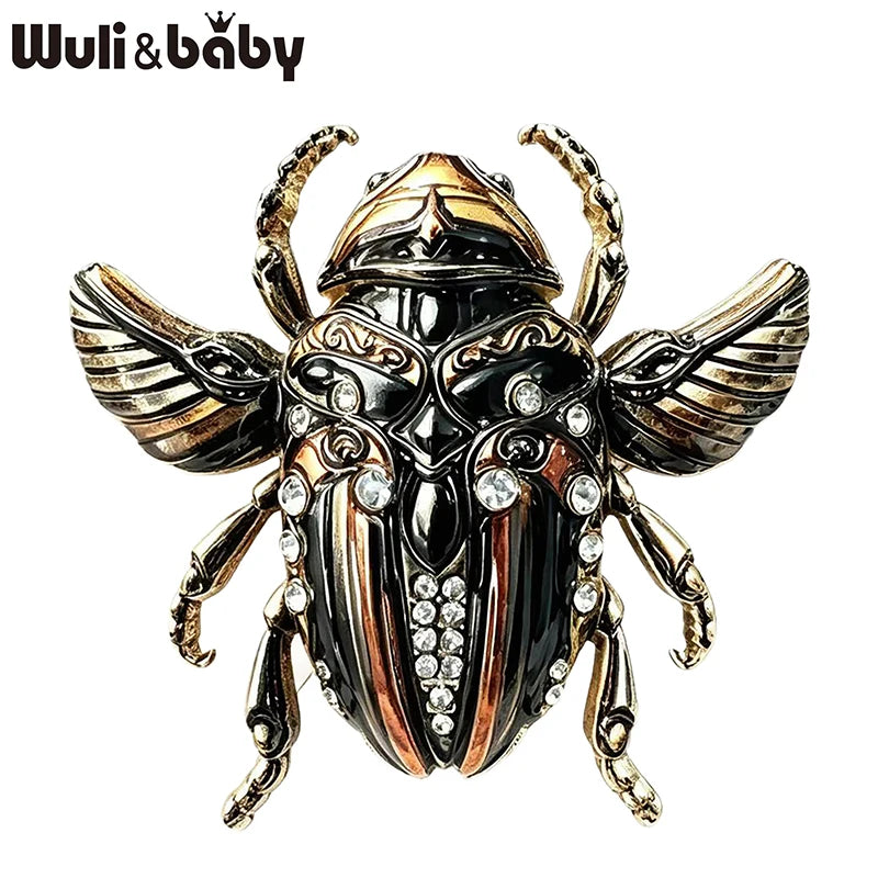 PENDRA Lovely Beetle 4-color Brooch