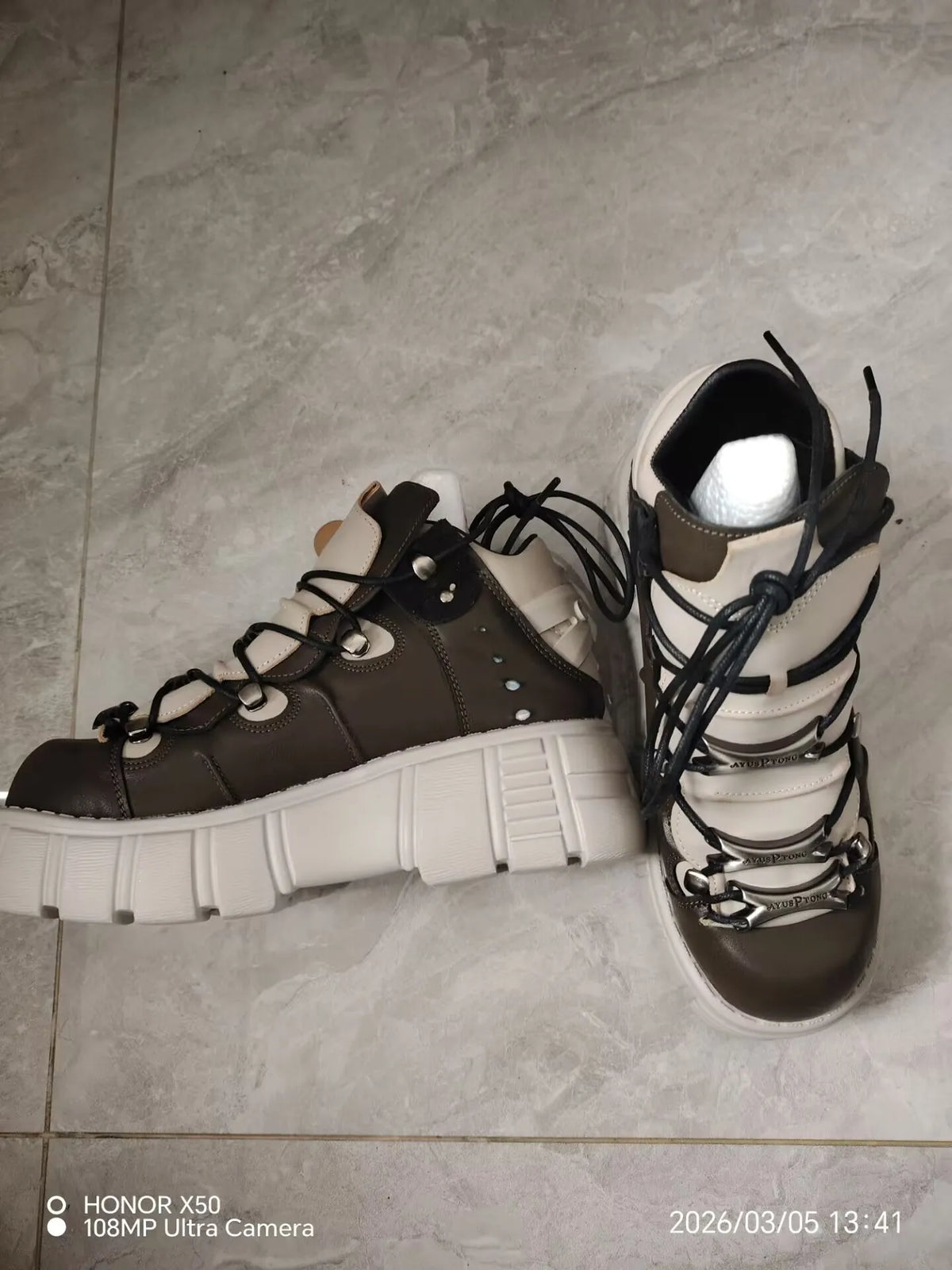 PENDRA Leather Platform Spanish Punk Shoes