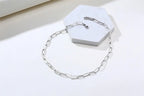 PENDRA Paper Clip Rectangle Pendant Necklace