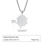 PENDRA Clover Leaf Rope Pendant Necklace