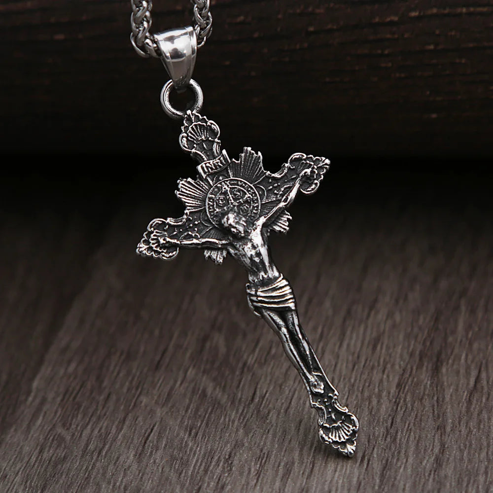 PENDRA Crosssteel Stainless Steel Cross Necklace
