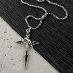 PENDRA Crossduo Gold and Silver Plated Cross Necklace