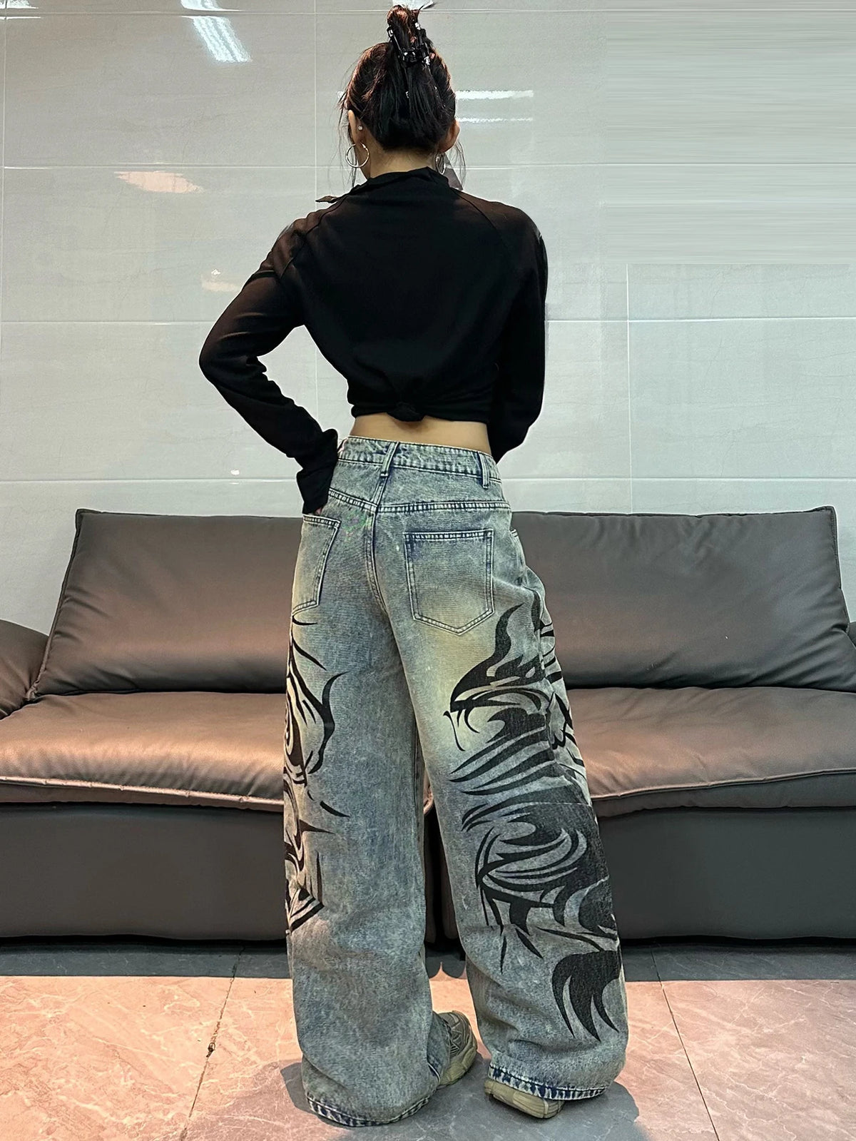 PENDRA American Washed Distressed Jeans