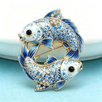 PENDRA Pisces Fish Zodiac Brooch