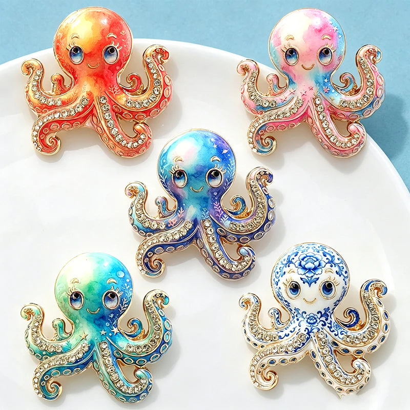 PENDRA Cute Octopus Brooch