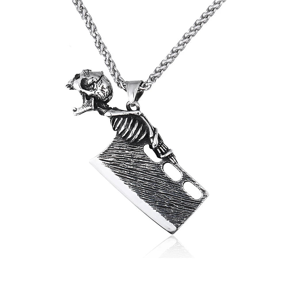 PENDRA Skullpunk Gothic Hip Hop Skull Pendant