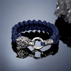 PENDRA Wolf Rune Steel Bracelet