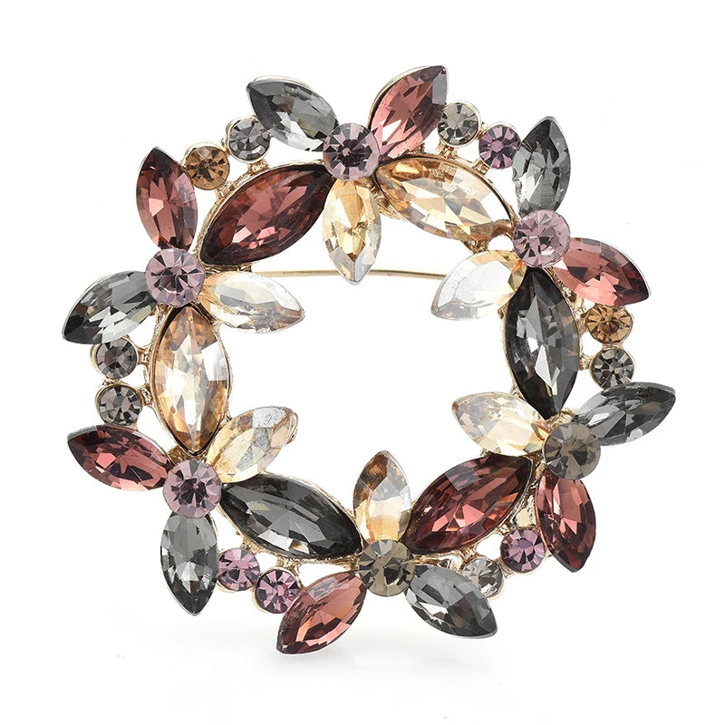 PENDRA Florielle13 Crystal Brooch
