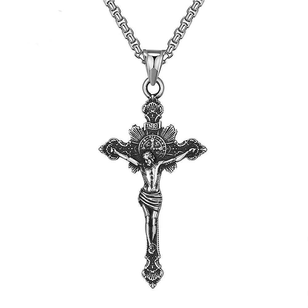 PENDRA Crosssteel Stainless Steel Cross Necklace