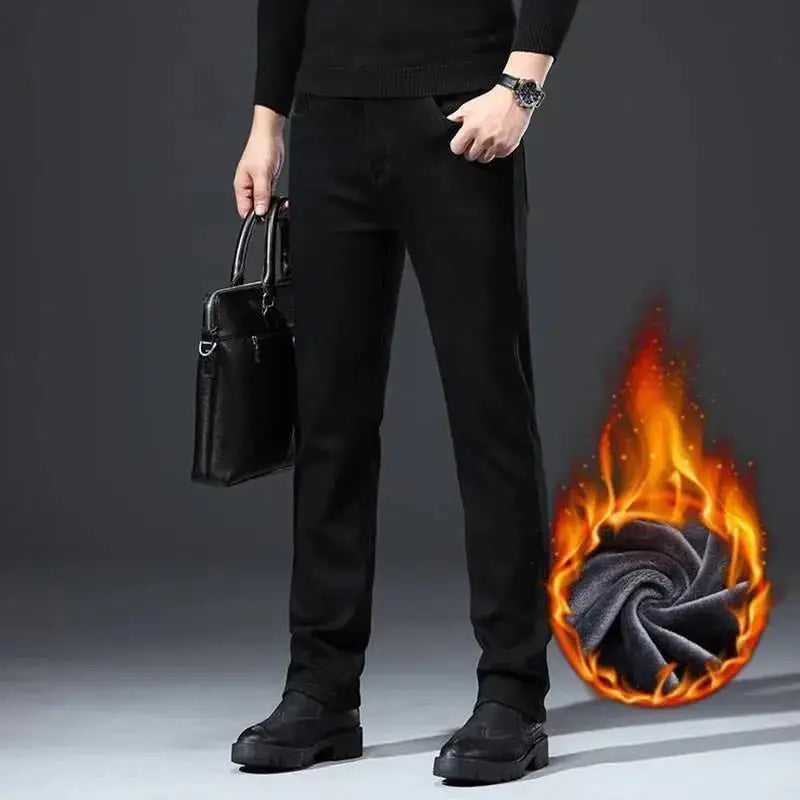 PENDRA Plush Wool Korean Jeans