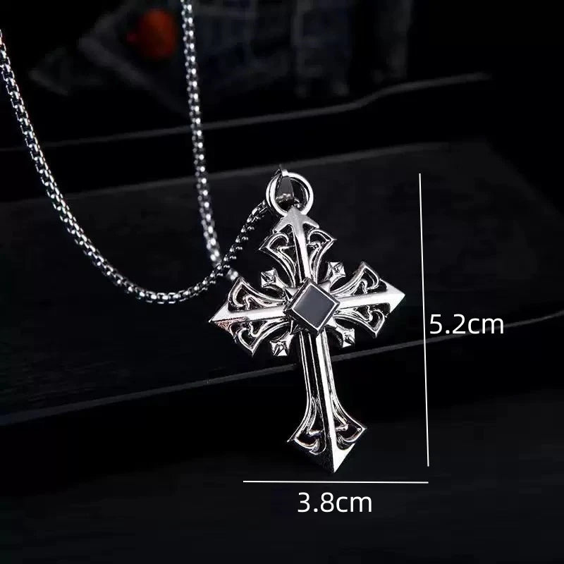 PENDRA Hollowforge Patterned Stainless Steel Pendant
