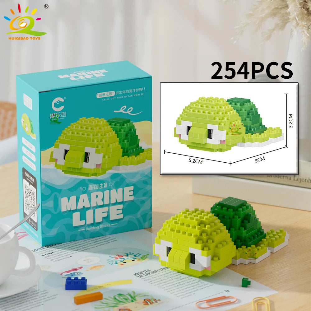 PENDRA Cute Shark Micro Building Set