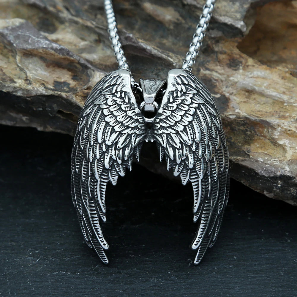 PENDRA Angelwing Stainless Steel Angel Wings Pendant