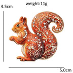 PENDRA Squirrel Animal Brooch