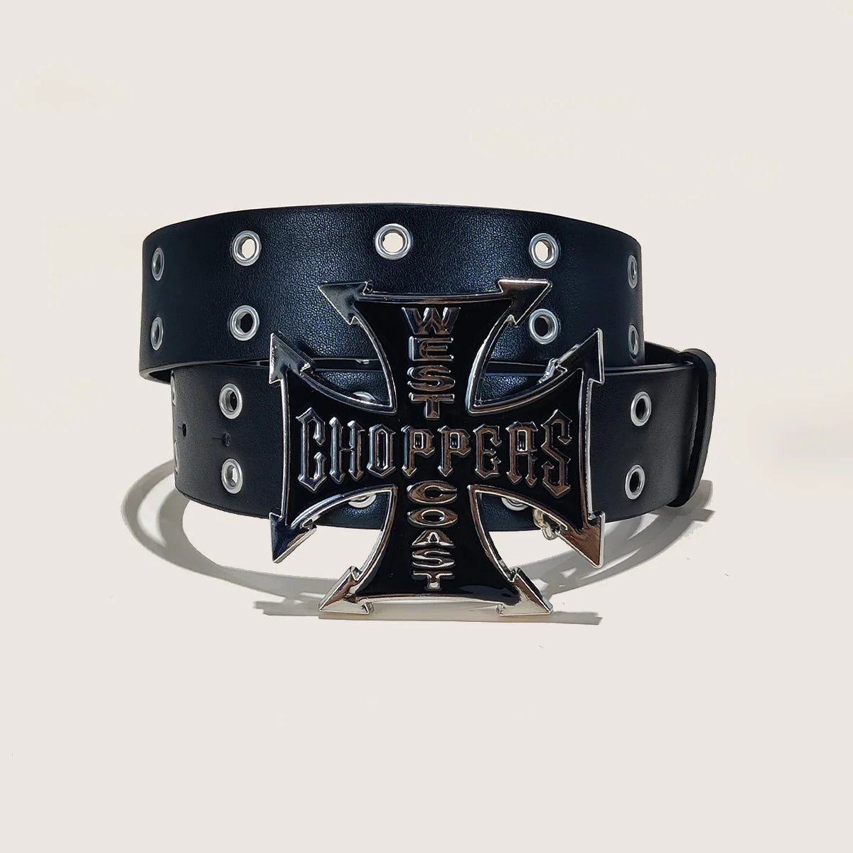 Punk Y2K Big Cross Buckle Luxury Designer Jeans Belt For Men Korean PU leather Belt Female Waistband Gothic Casual Accessories