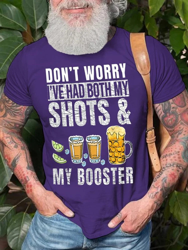 Summer Casual Everyday Men's T-shirt Outdoor Street Fashion Short-sleeved Top Father's Day Gift Monogram Printed Men's T-shirt