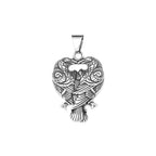 PENDRA Ravenodin Nordic Double Raven Pendant Necklace