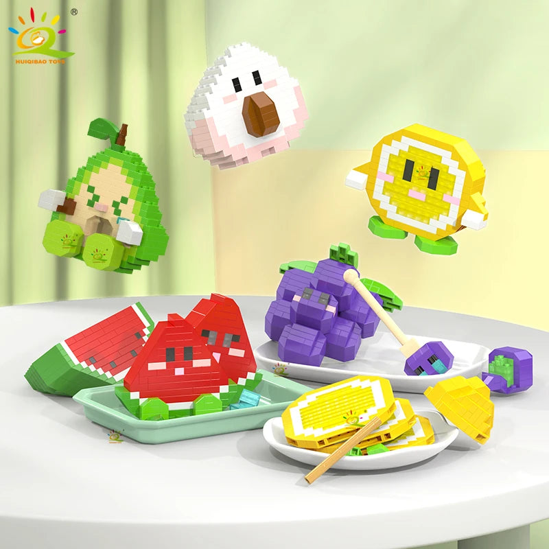 PENDRA Cute Fruit Micro Building Set