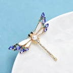 PENDRA Dragonfly Grace 2-Color Rhinestone Brooch